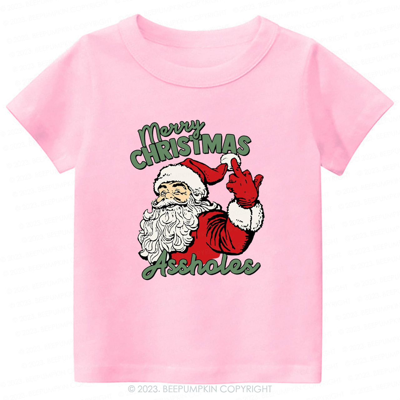 Retro Santa Funny Sarcastic Tees For Kids Beepumpkin