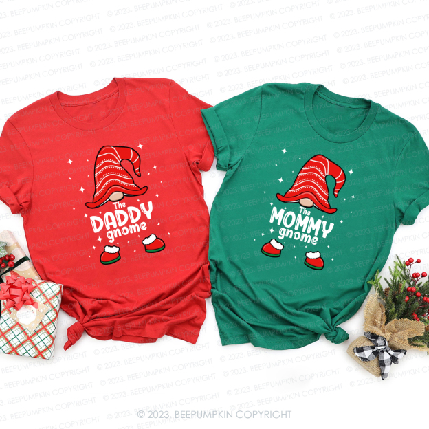 Custom Gnome Christmas Matching T-Shirts Beepumpkin
