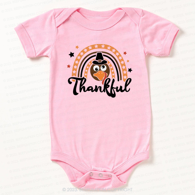 Thanksgiving Little Turkey Bodysuit For Baby Beepumpkin