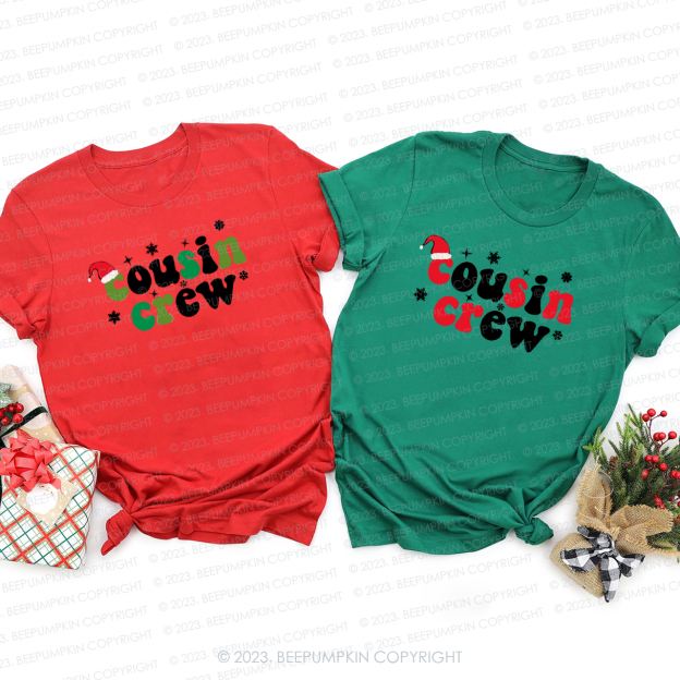 Fashion Cousin Crew Retro Family Matching Tees Beepumpkin