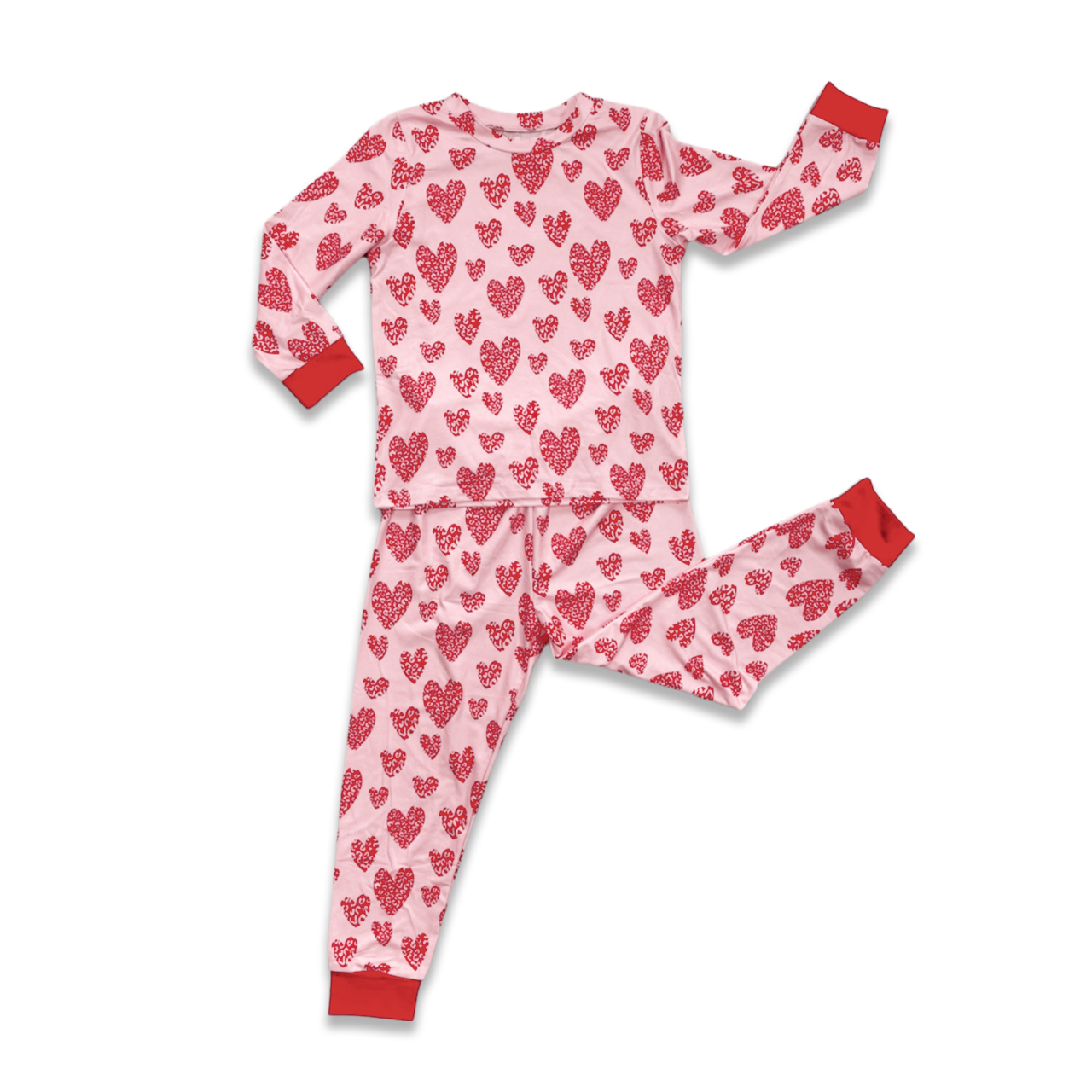 LOVE HEART Valentine's Day Matching Pajamas Beepumpkin