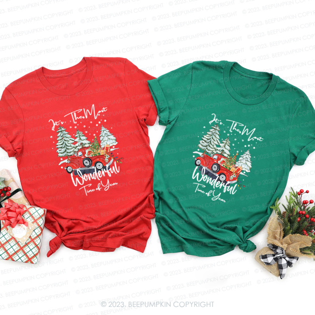It's The Most Wonderful Time of The Year Family Matching Tees Beepumpkin