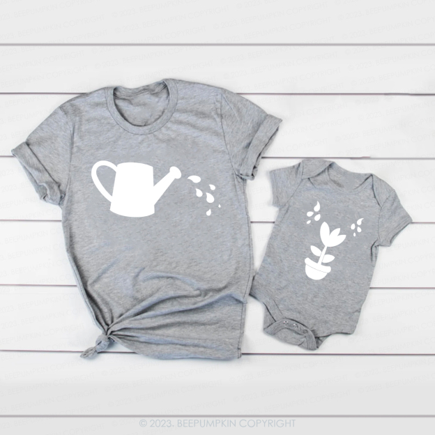 Love Valentine Garden Watering Family Matching Shirts