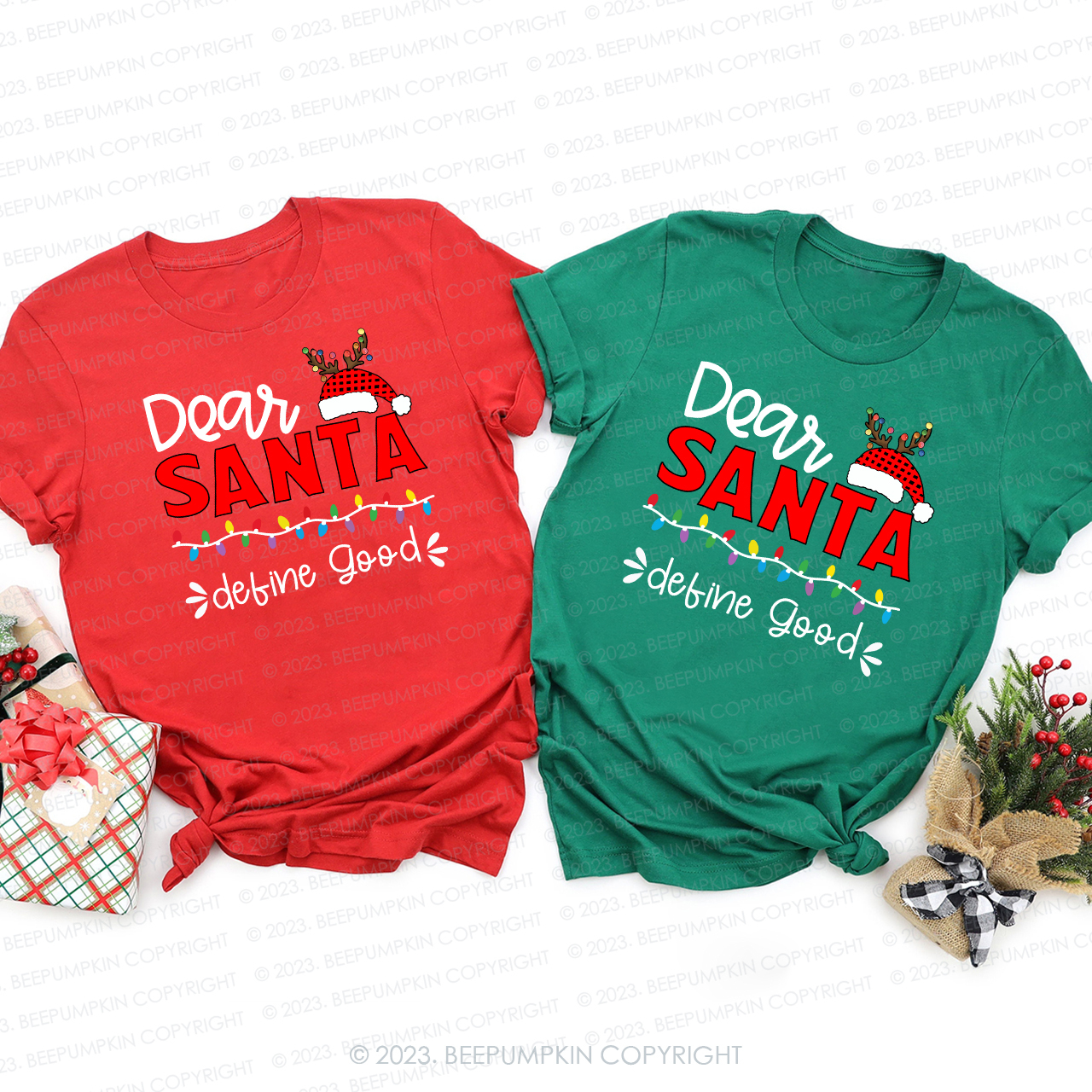 Dear Santa Buffalo Plaid Christmas Matching Shirt For Family Beepumpkin