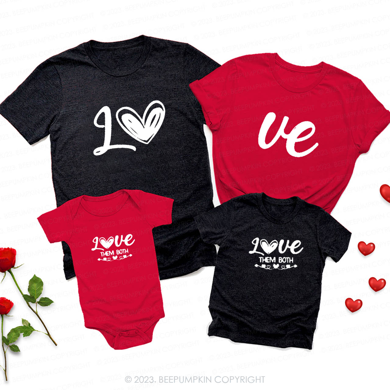 Let Love Fill Every Corner of the World Family Matching Shirts