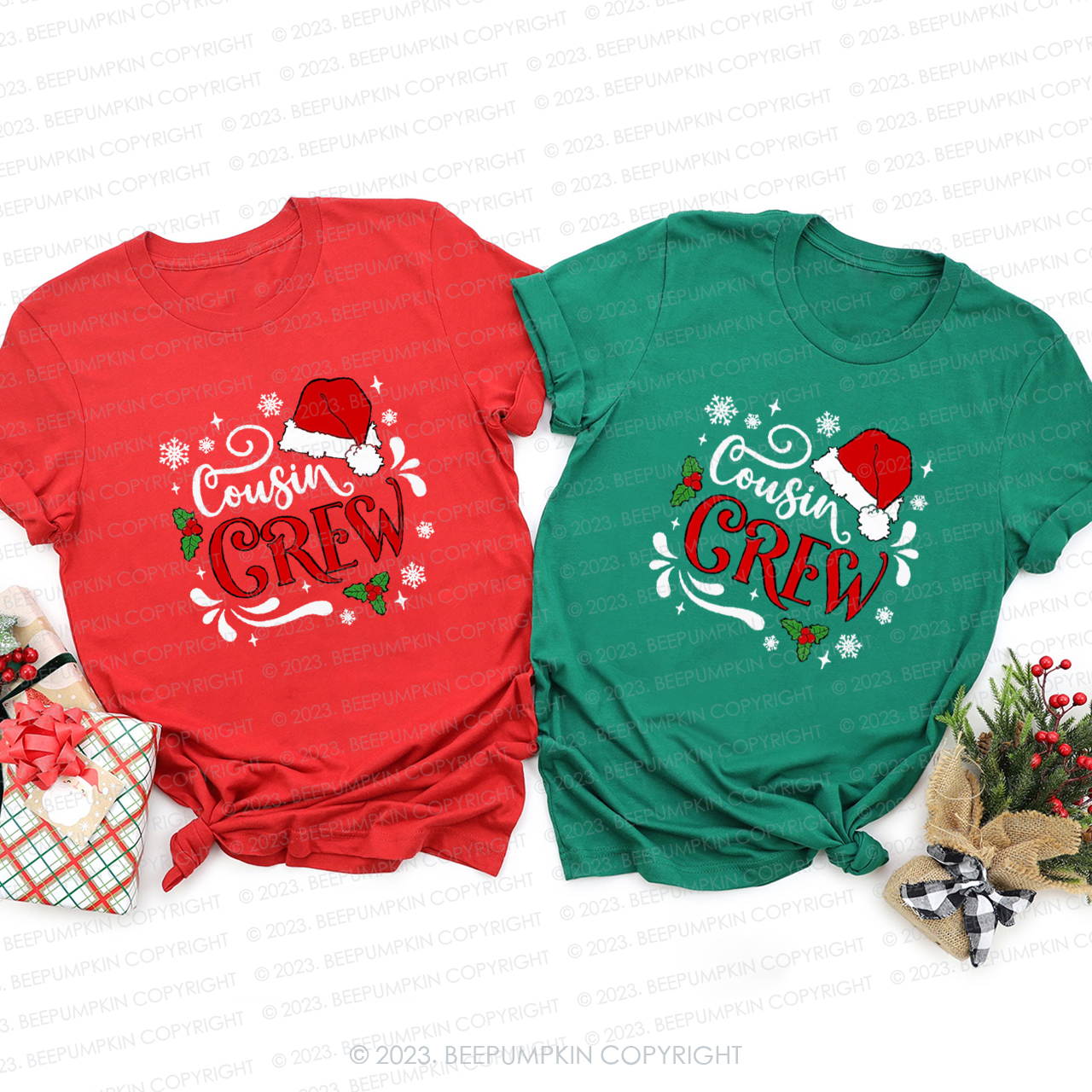 Snow Cousin Crew Christmas Family Matching Shirts
