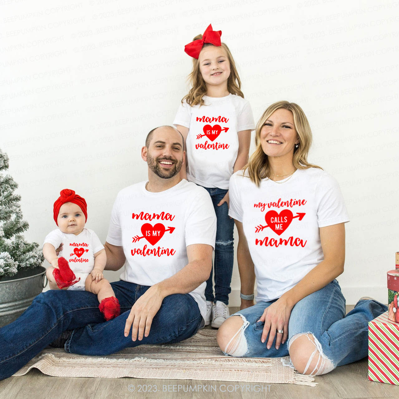 Mom and son outlet matching valentines day shirts