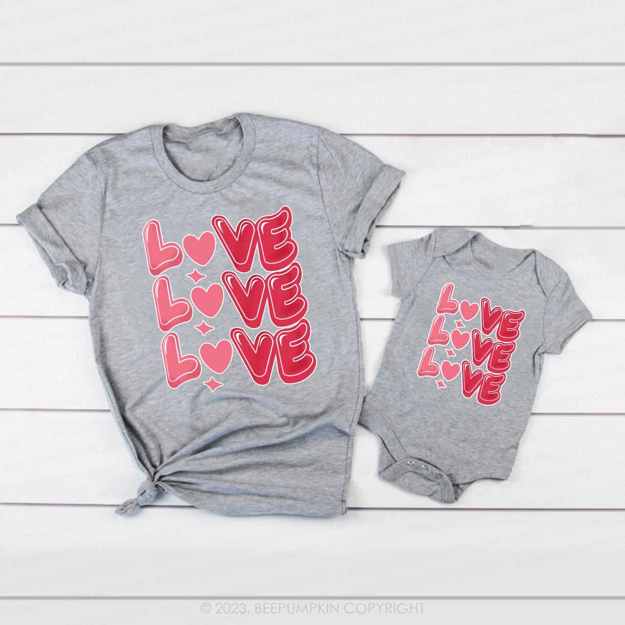 Sweet Love Valentine's Day Family Matching Shirts