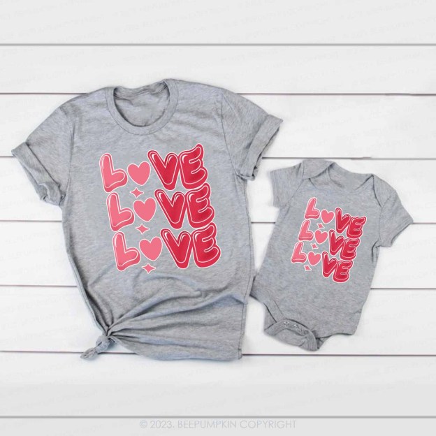 Sweet Love Valentine's Day Family Matching Shirts