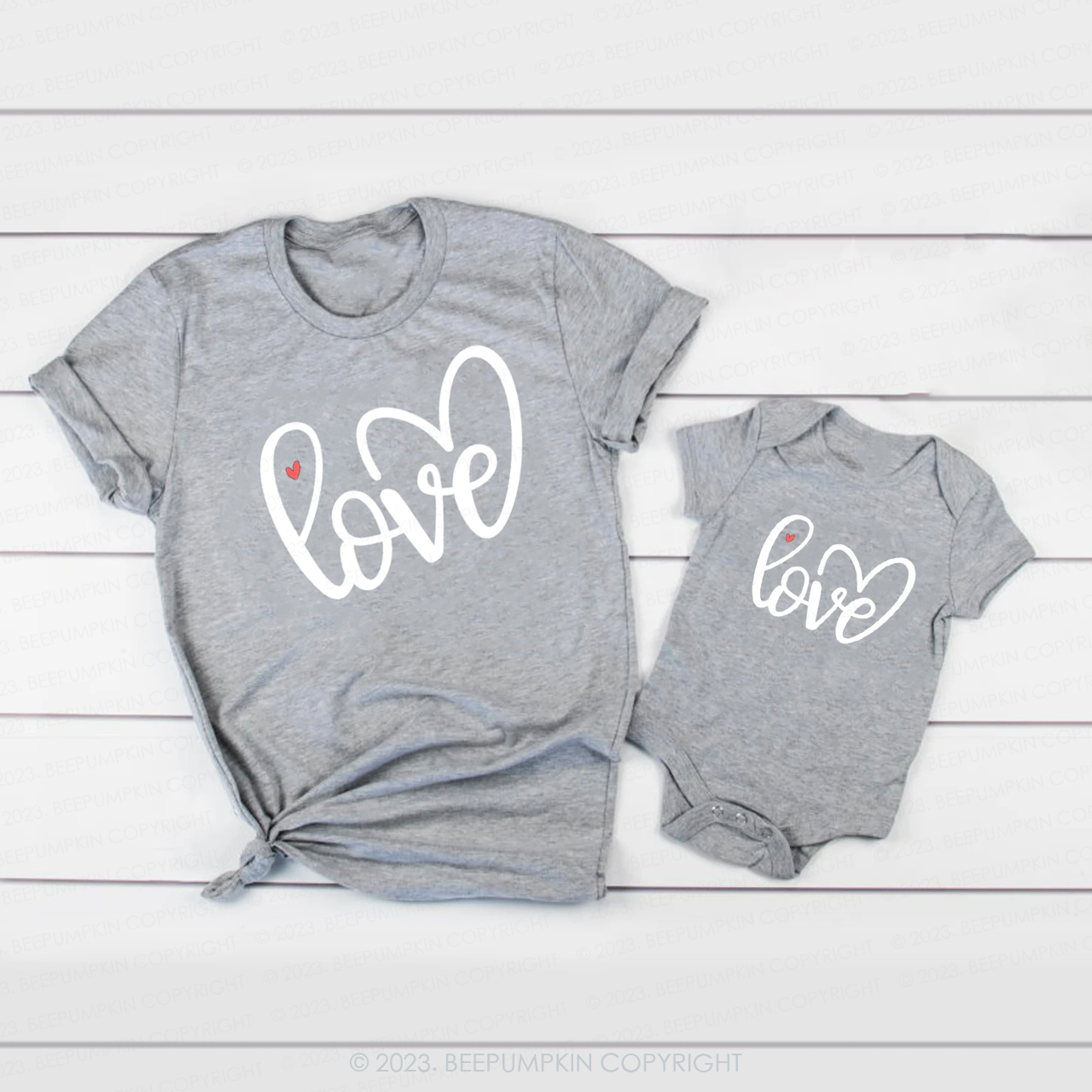 Love is a Circle Valentine's Day Family Matching Shirts