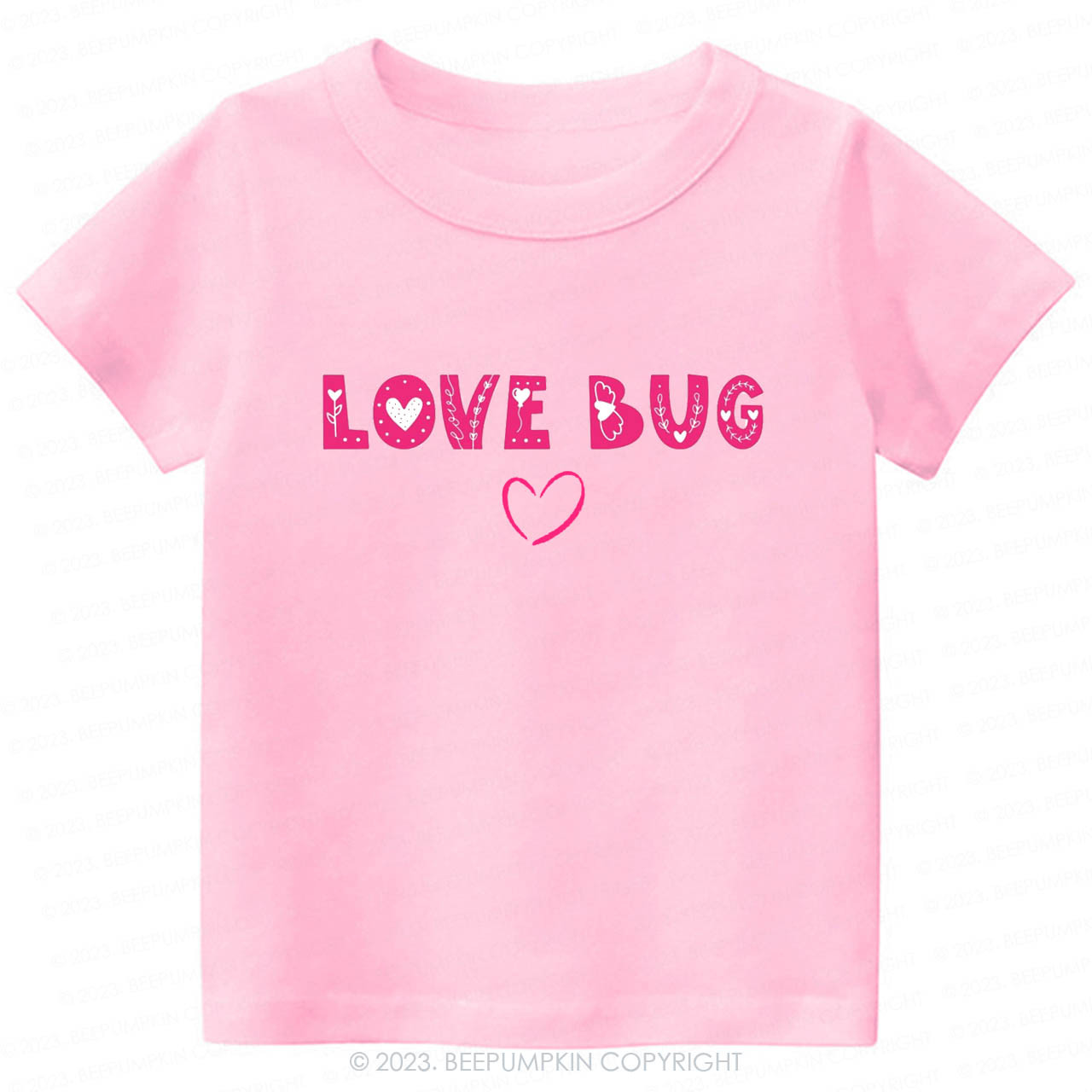 Love Bug Cute Happy Valentines Day -Toddler Tees