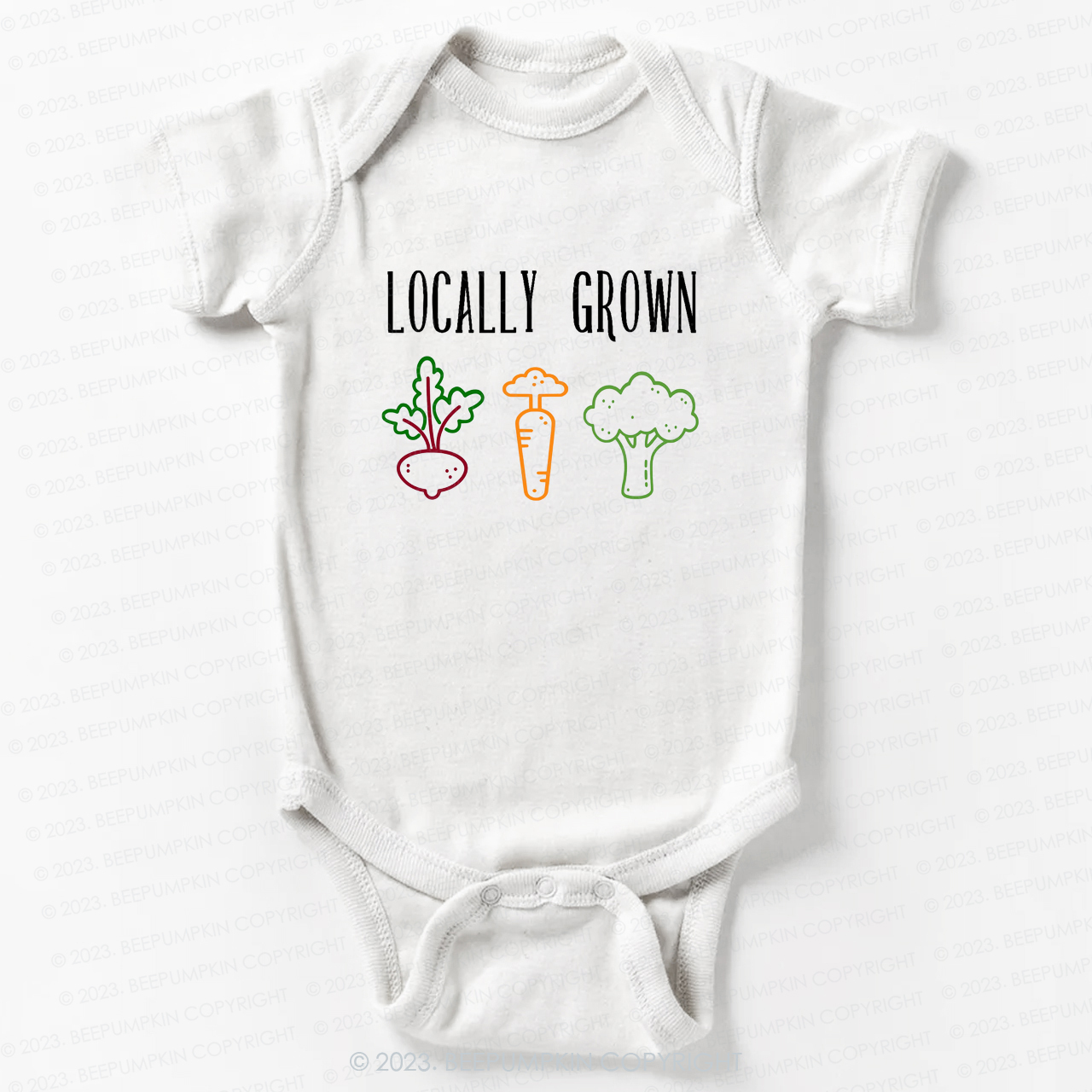 Locally Grown Vegetable Bodysuit For Baby
