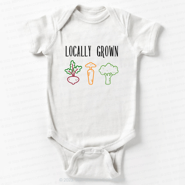 Locally Grown Vegetable Bodysuit For Baby