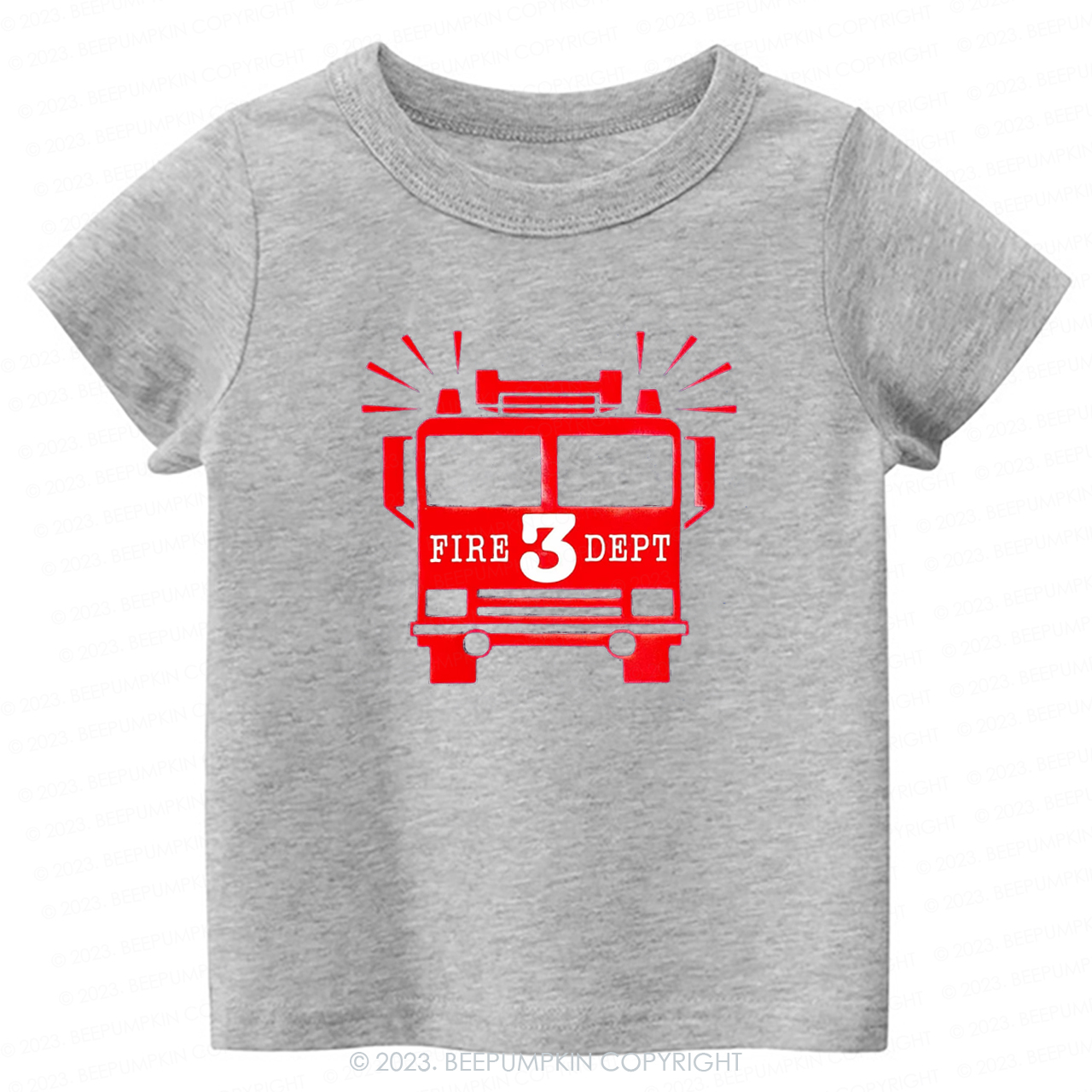 Firetruck Birthday Become a Firefighter -Toddler Tees