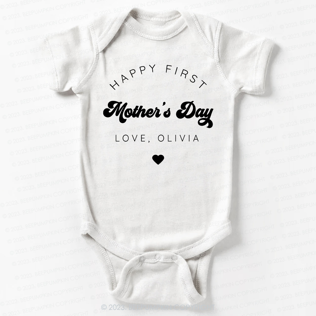 Happy First Mothers Day Bodysuit For Baby