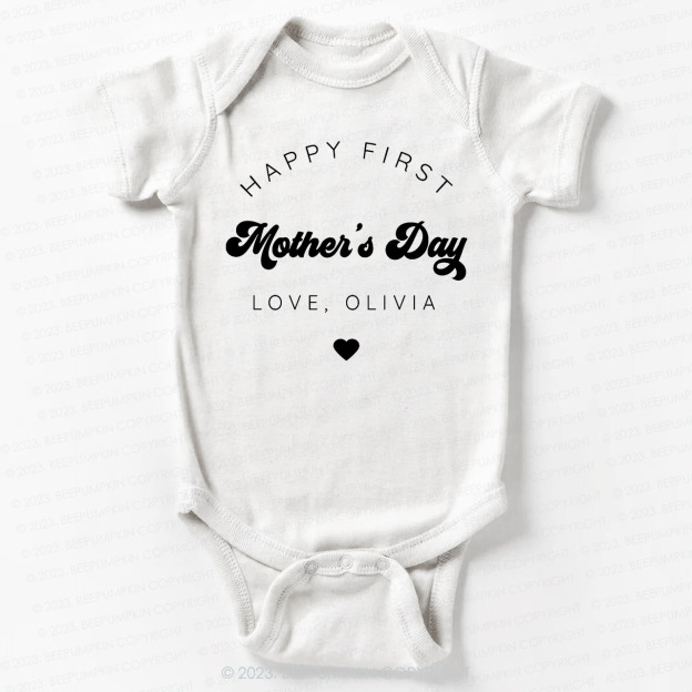 Happy First Mothers Day Bodysuit For Baby