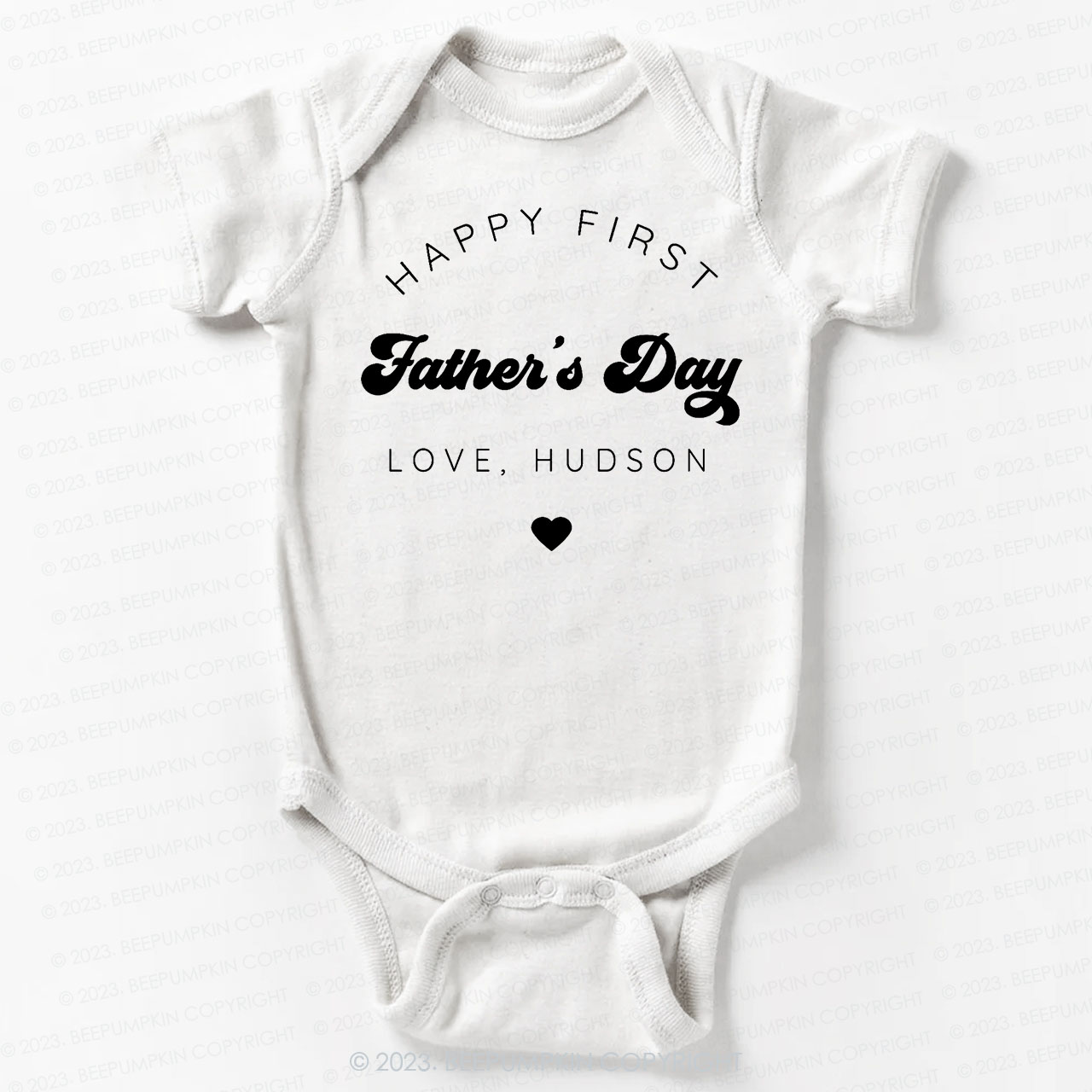 Happy First Fathers Day Bodysuit For Baby