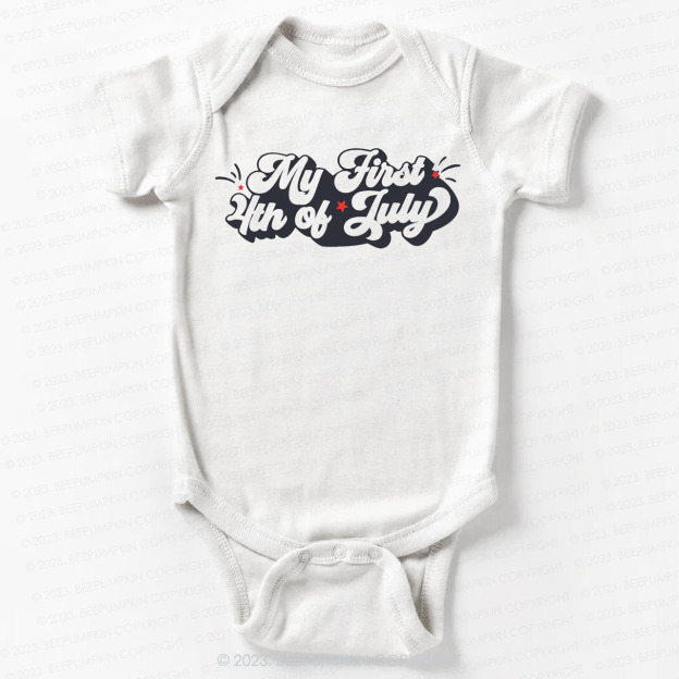 My First 4th Of July Bodysuit For Baby