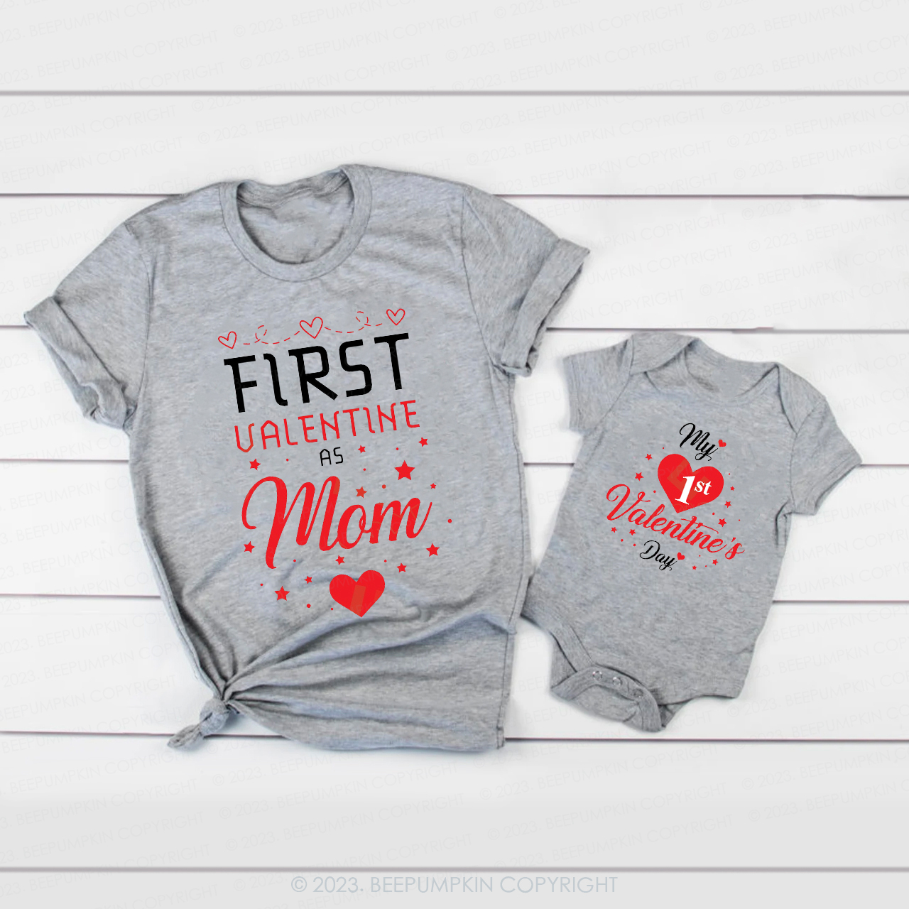My First Valentine Day Family Matching Shirts