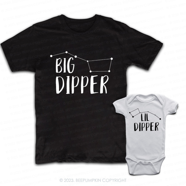 Big Dipper Lil Dipper Matching Dad& Me Shirts