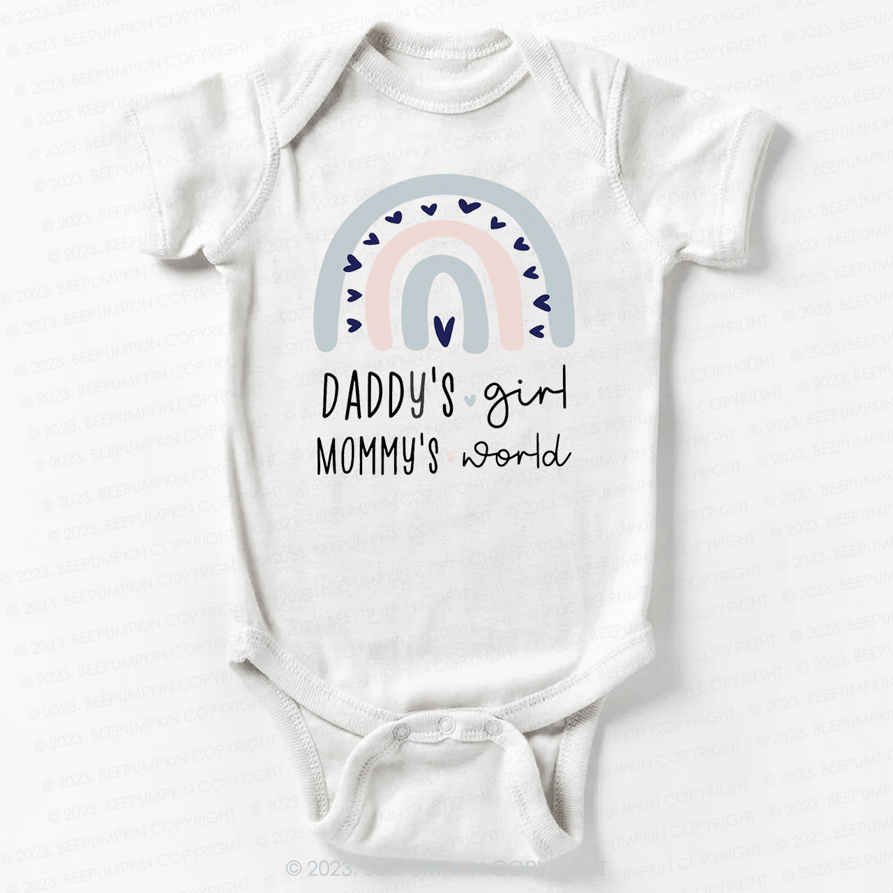 Daddys Girl And Boy Mommys World Bodysuit For Baby