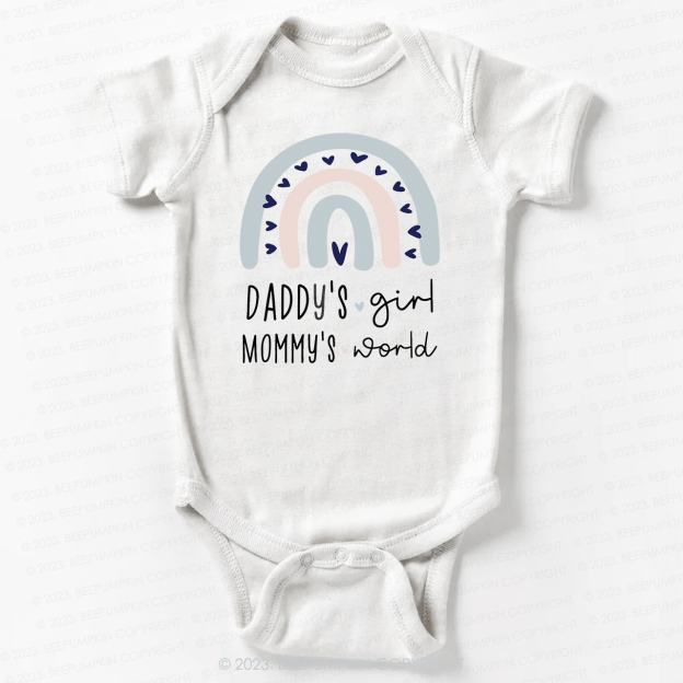 Daddys Girl And Boy Mommys World Bodysuit For Baby