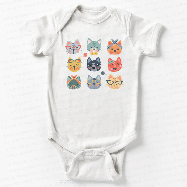 Cute Cat Lover Bodysuit For Baby