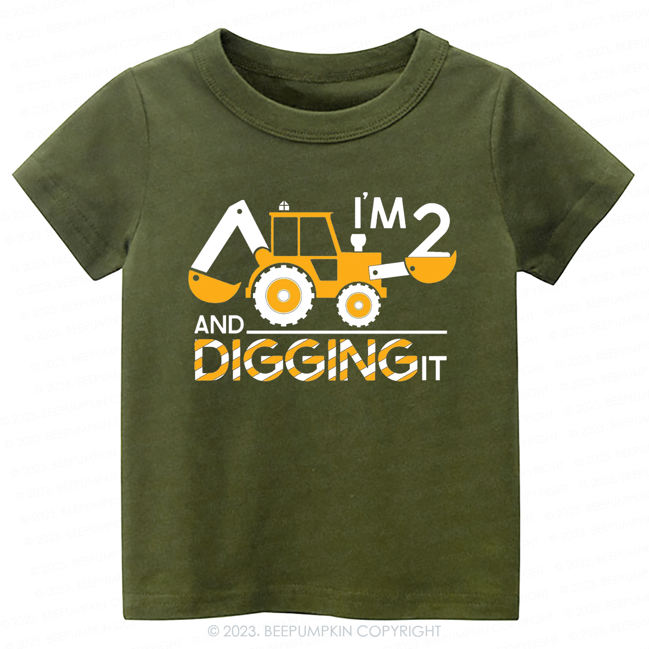 I'm Digging It Birthday Tractor -Toddler Tees