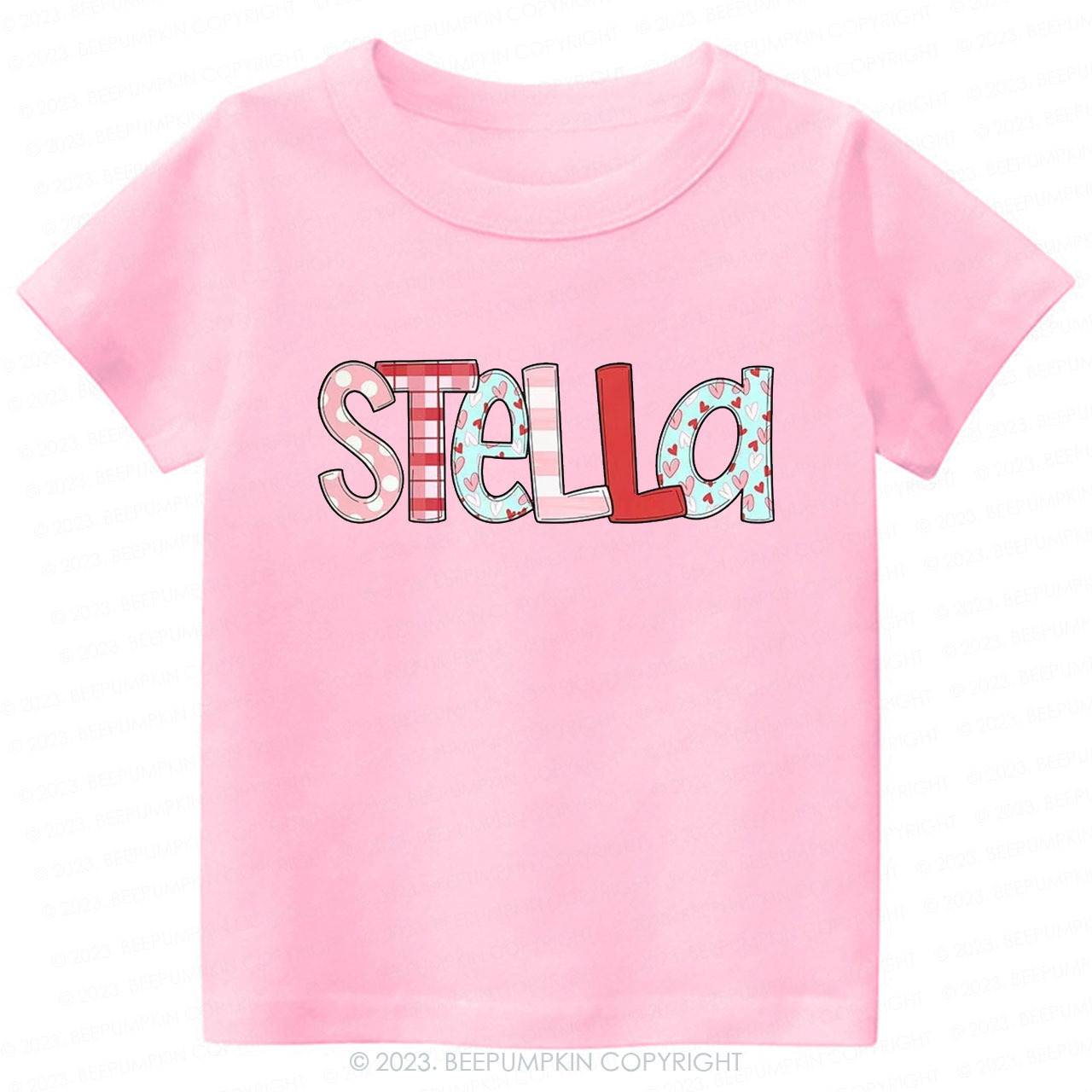 Personalized NAME Valentine's Day Kids Tees