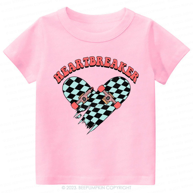 Heart Breaker Valentines Day Kids Tees