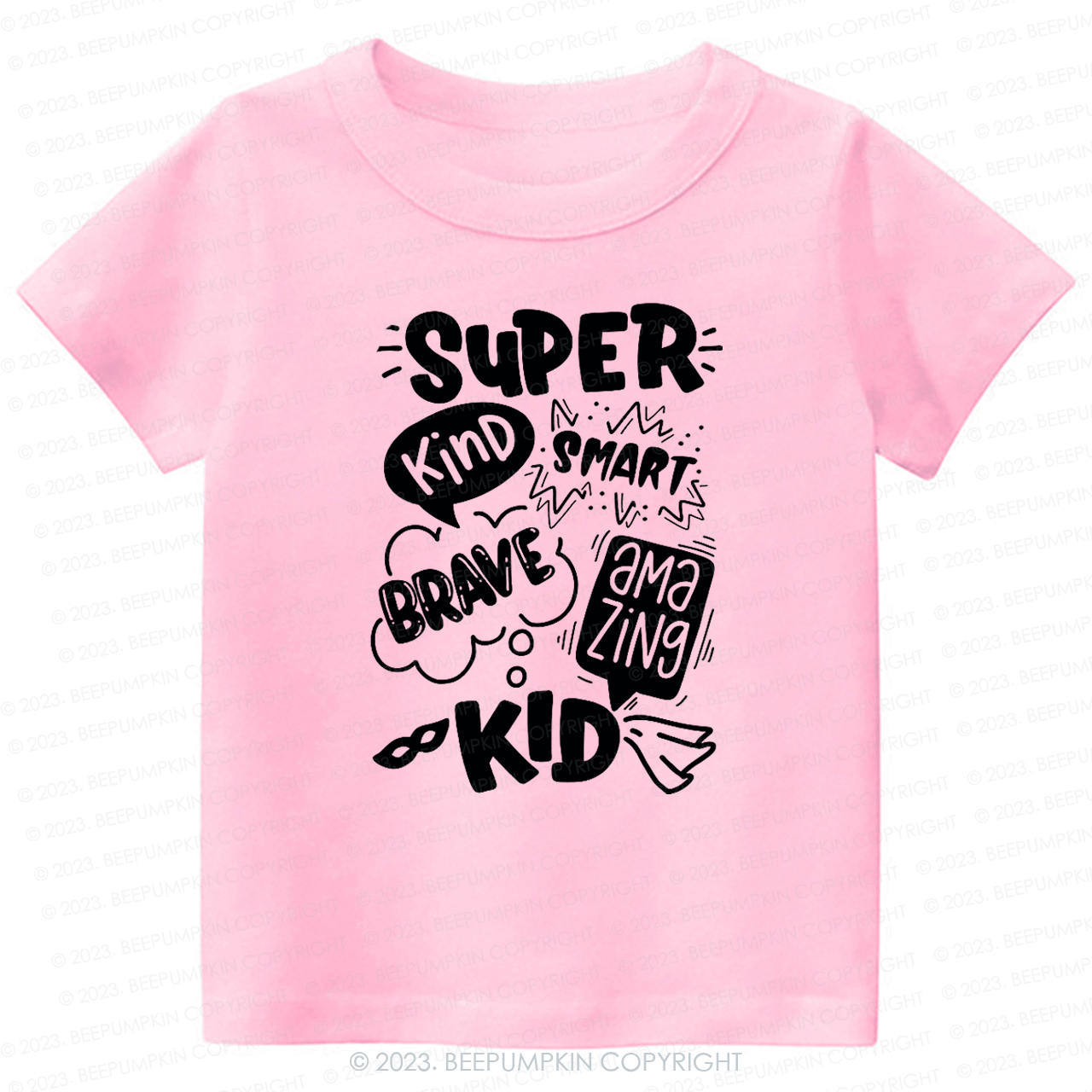 Super Hero Brave Kind Smash -Toddler Tees