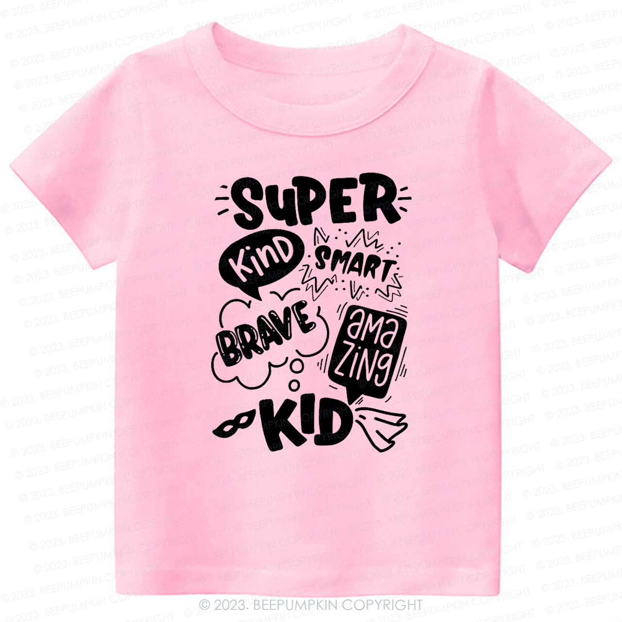 Super Hero Brave Kind Smash -Toddler Tees