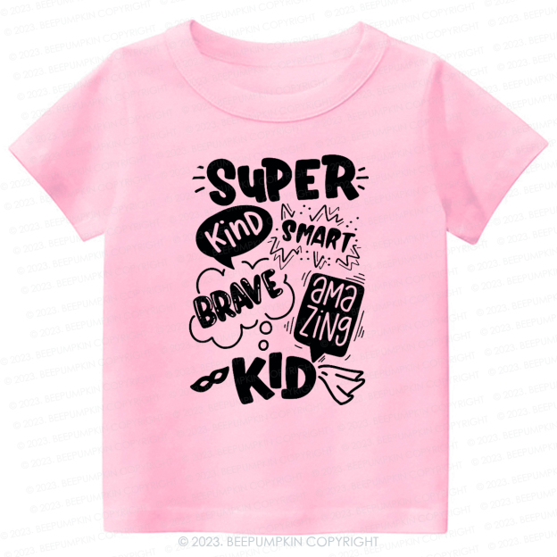 Super Hero Brave Kind Smash -Toddler Tees