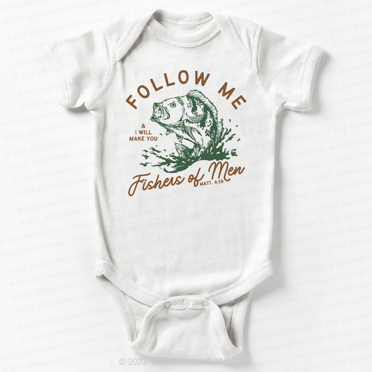 Follow Me Fishers Of Men Bodysuit For Baby