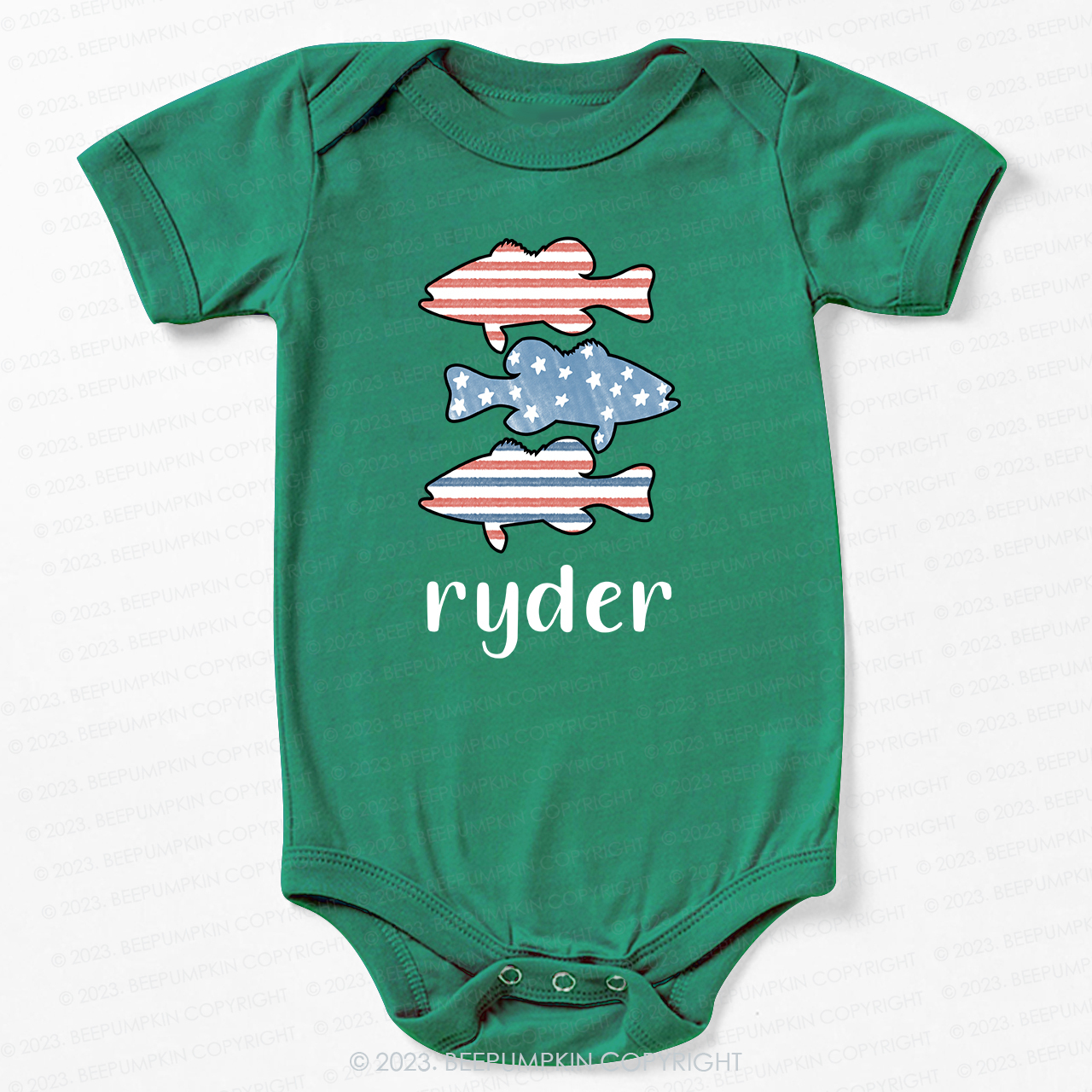 Personalized kid Fishing Gift Bodysuit For Baby