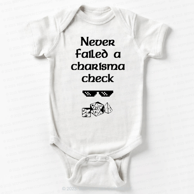 A Charisma check Bodysuit For Baby