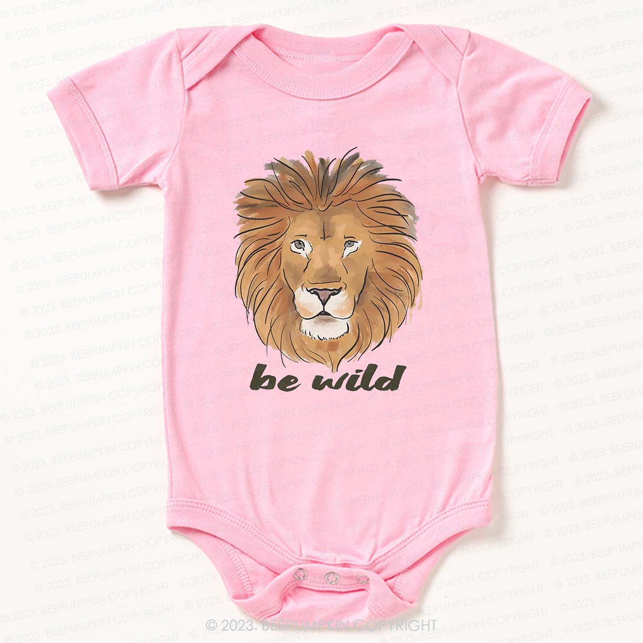Be Wild Lion African Animal Bodysuit For Baby