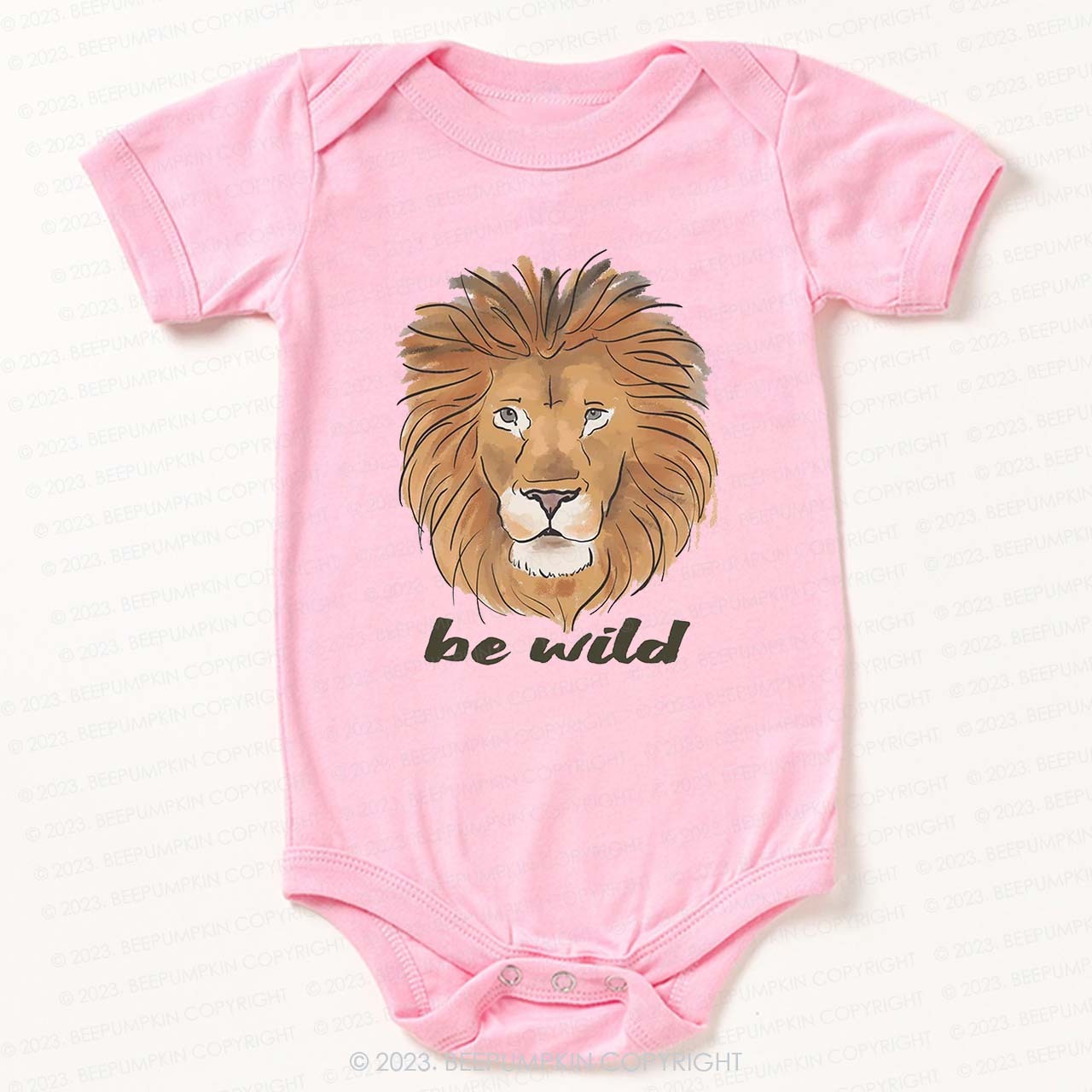 Be Wild Lion African Animal Bodysuit For Baby