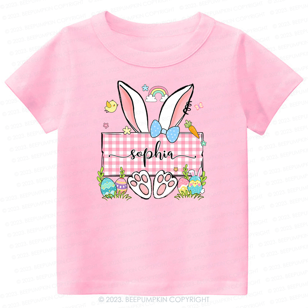 Personalized Name Easter Bunny -Toddler Tees