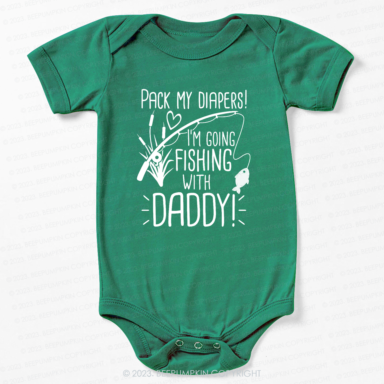 Daddy's Fishing Buddy Bodysuit For Baby