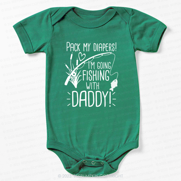 Daddy's Fishing Buddy Bodysuit For Baby