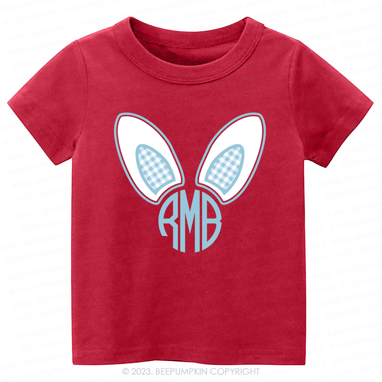 Monogrammed Bunny Easter -Toddler Tees