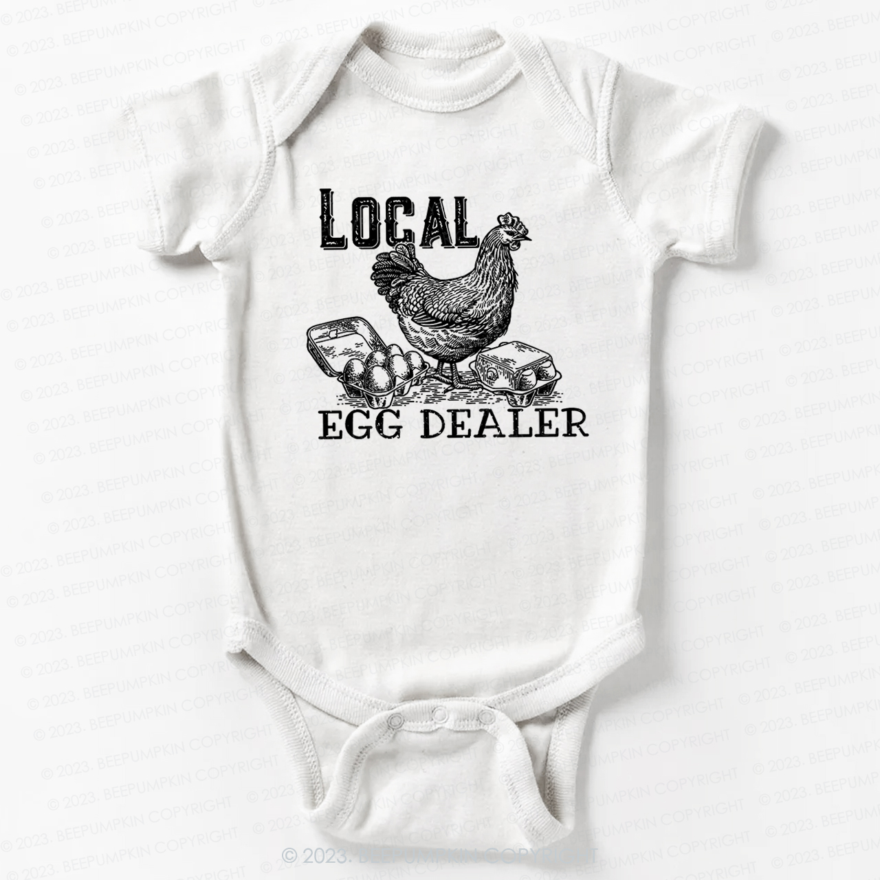Local Egg Dealer Kids Retro Bodysuit For Baby