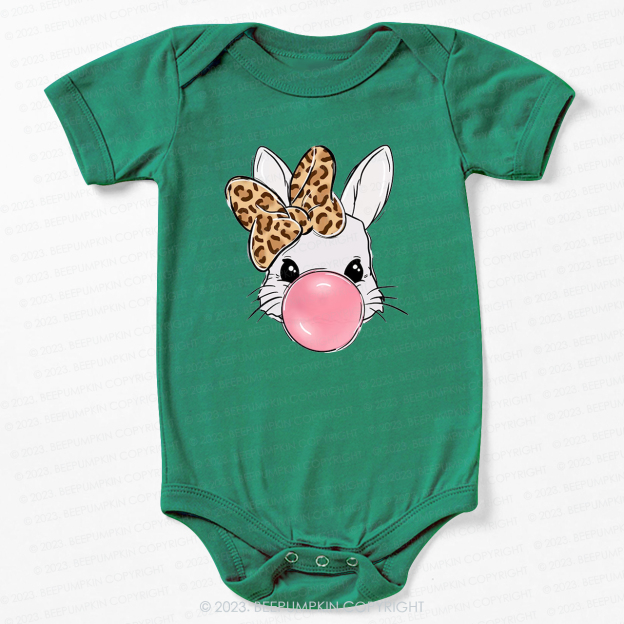 Bubble Gum Bunny Bodysuit For Baby
