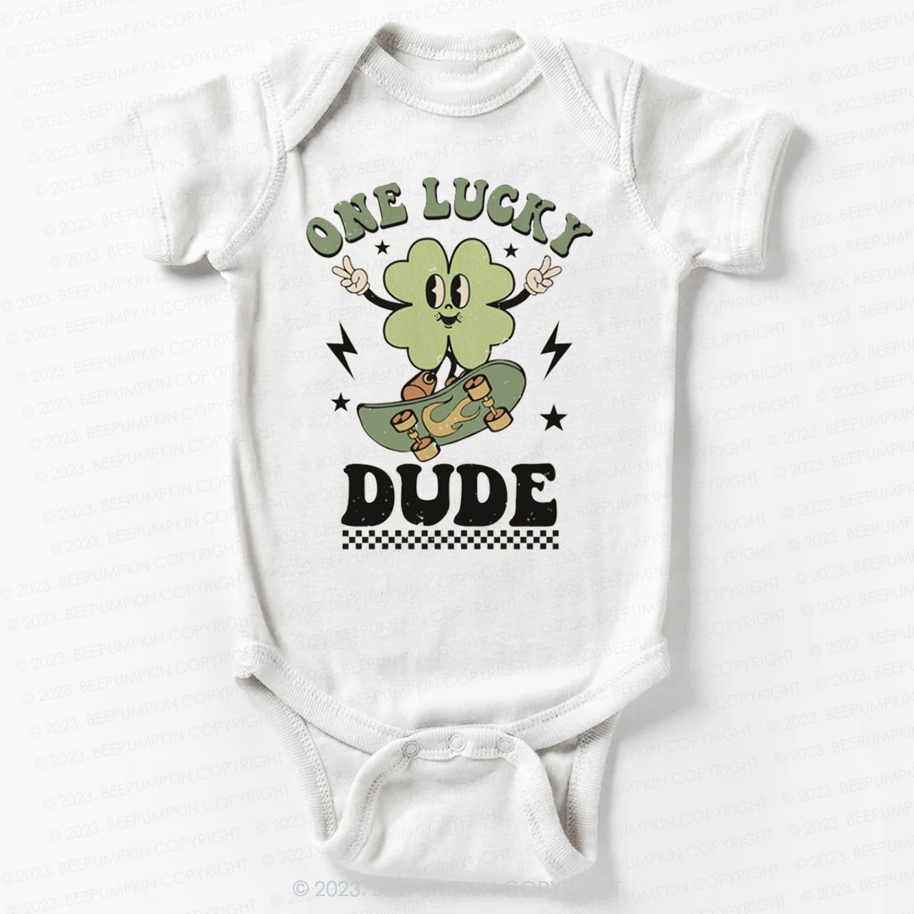 One Lucky Dude St.Patricks Day Bodysuit For Baby