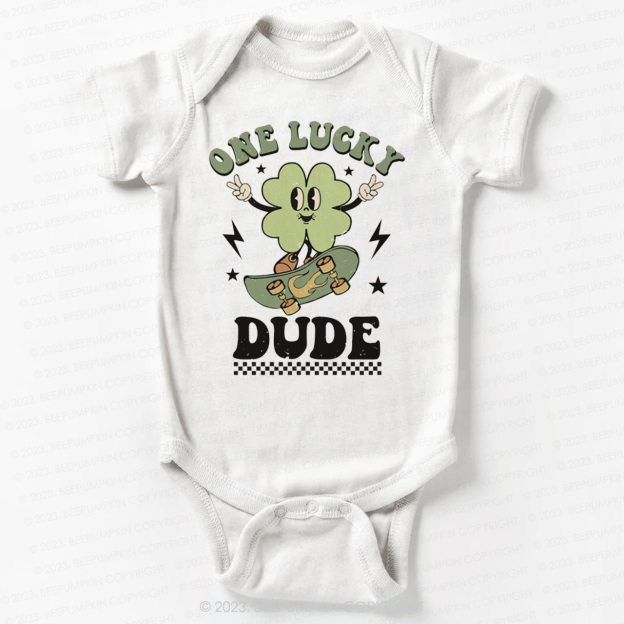 One Lucky Dude St.Patricks Day Bodysuit For Baby