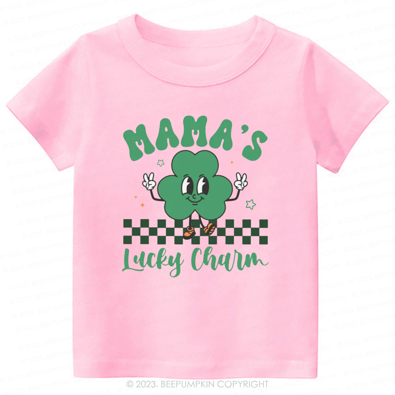 Mama's Lucky Charm St.Patricks Day-Toddler&Kids Tees