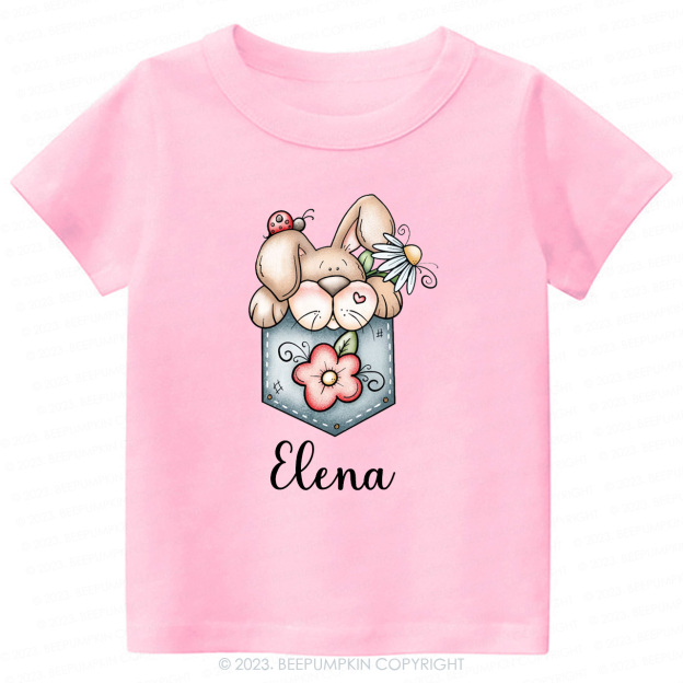 Pocket Bunny Hoppy Easter Toddler Tees