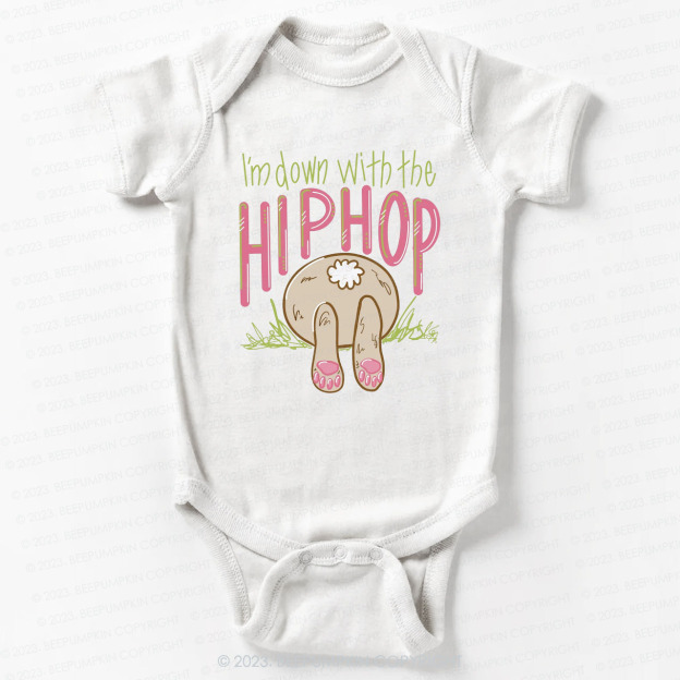 Hip Hop Bunny Tail St.Patricks Day Bodysuit For Baby