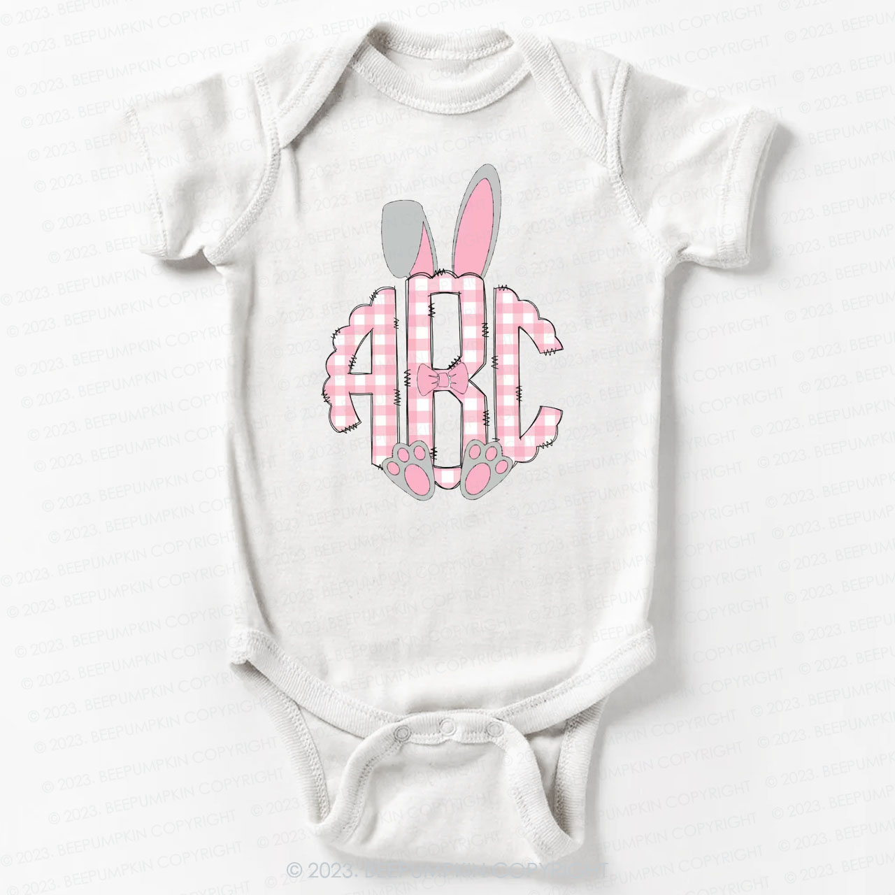 Bunny Ears Monogram Easter Bodysuit For Baby